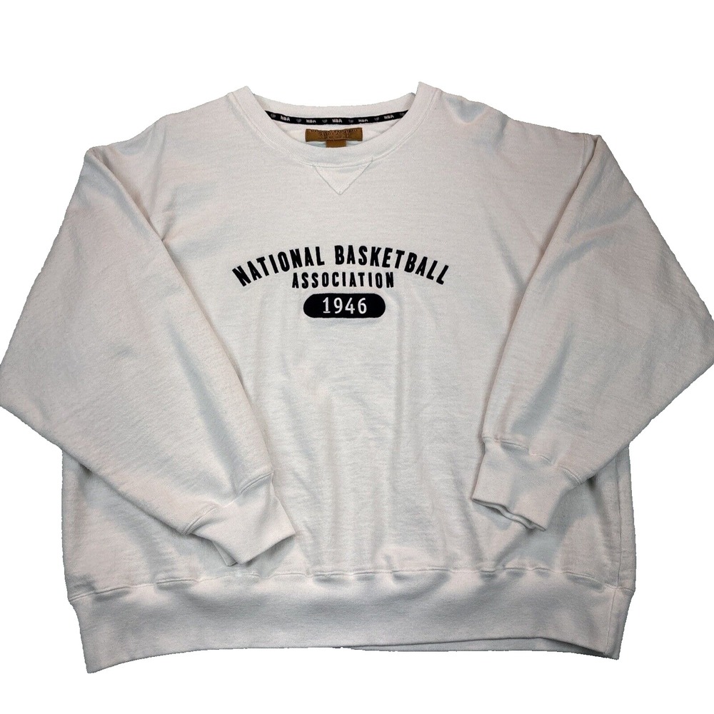 National basketball Association sweatshirt White men's XL VTG 90's Cotton NBA‎